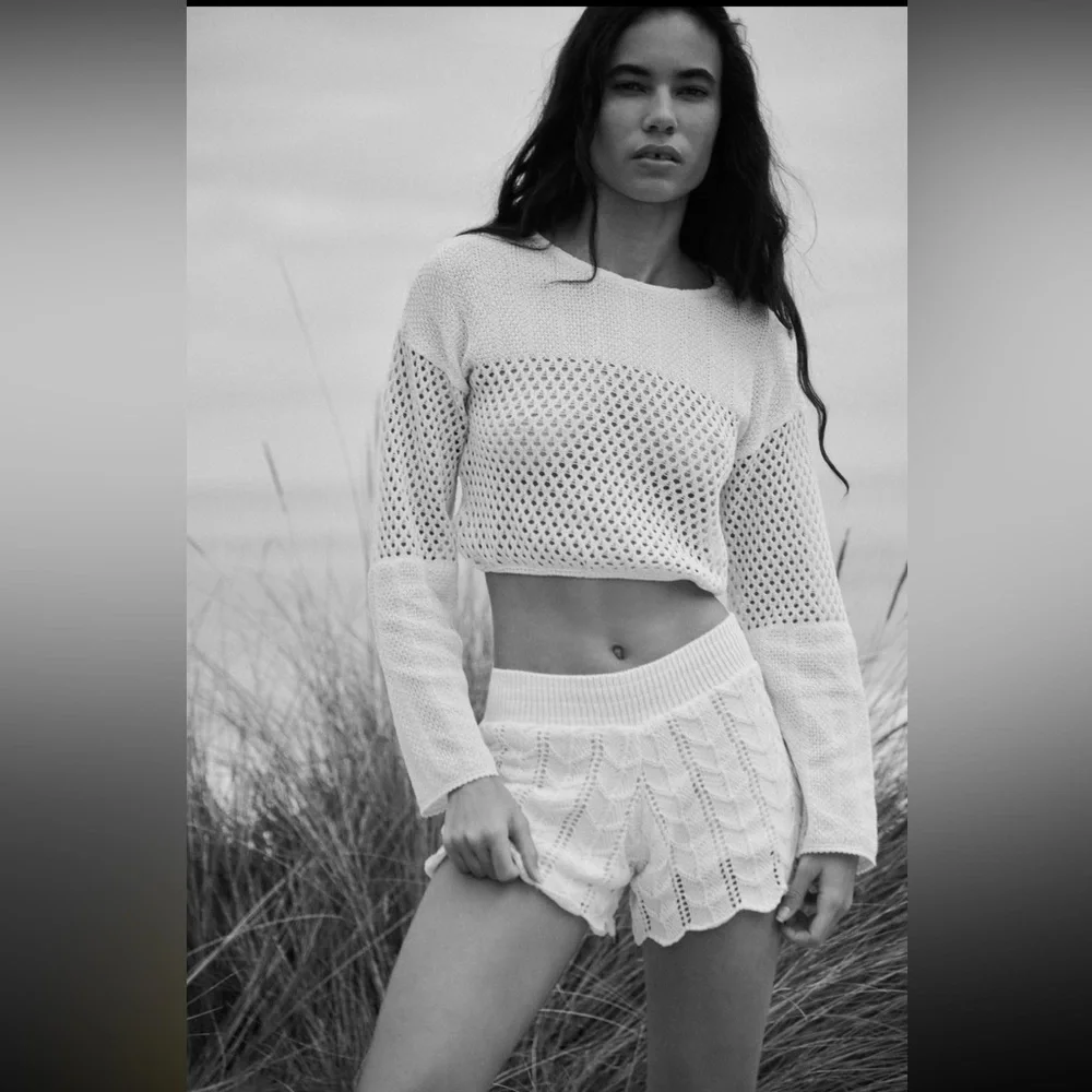 Crochet top sweater